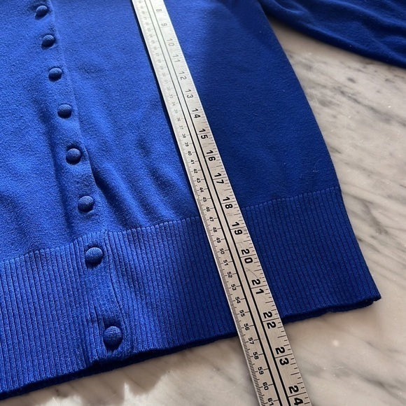 GRACE ELEMENTS Cobalt Cardigan Preppy Button Down Sweater, Size S - Picture 6 of 8